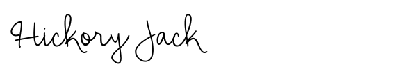 Hickory Jack font preview